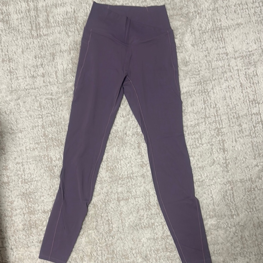 Purple High-Waisted Leggings